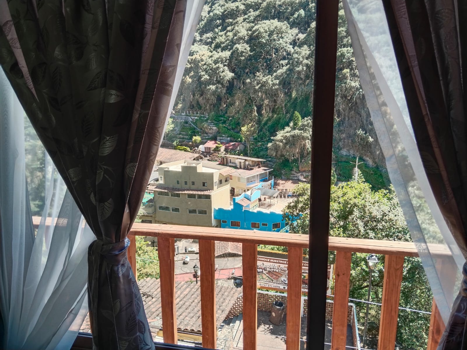 Vista desde la cabaña