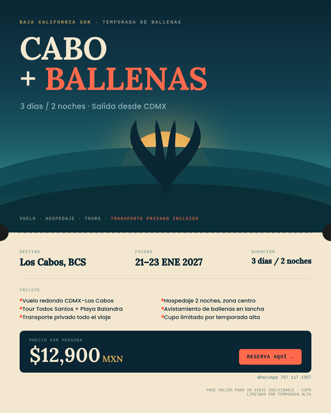 Los Cabos + Ballenas